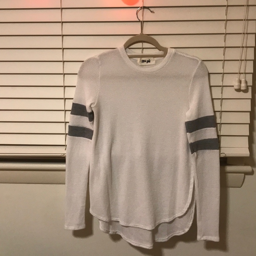 Hippie Love White/Grey Long Sleeve